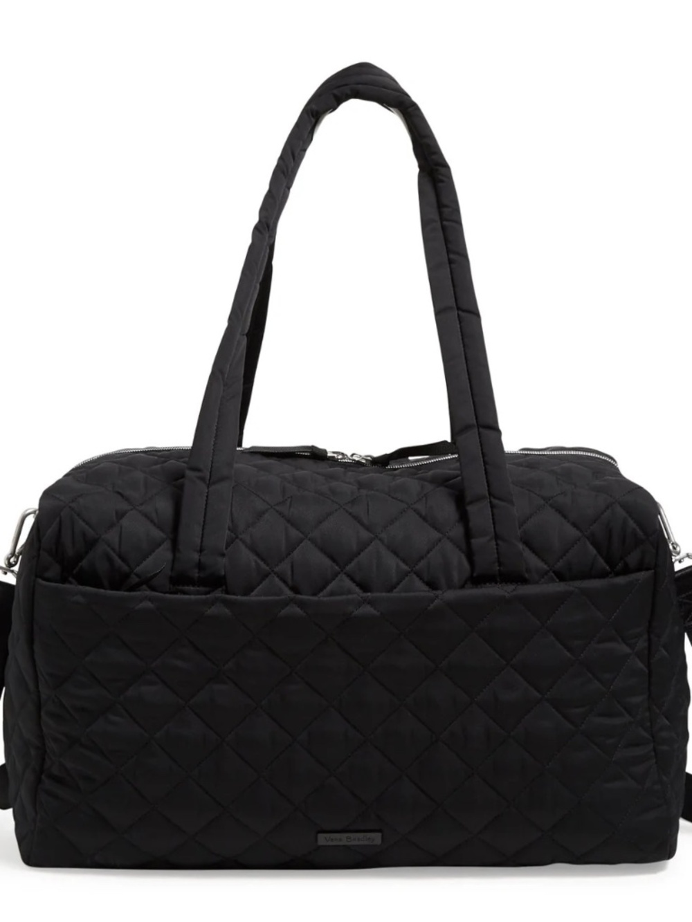 New Vera Bradley Medium Travel Duffel Bag in Performance Twill, Black $135